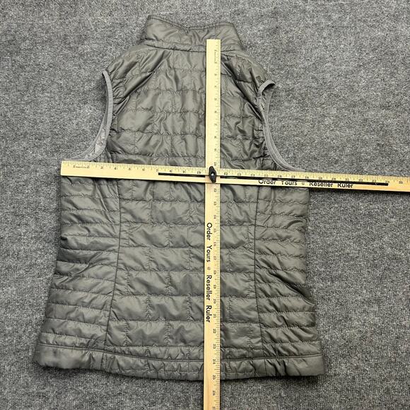 Patagonia Jacket Light Gray Nano Puff Womens Quilted Vest Size Medium - Picture 8 of 10